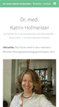 Mobile Screenshot of frauenaerztin-hofmeister.de